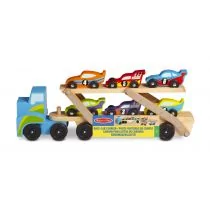 Melissa and Doug Laweta 6 Wyścigówek Drewniana 3L+ - Samochody i pojazdy dla dzieci - miniaturka - grafika 1