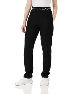 Armani Exchange Damskie spodnie dresowe z grubej dzianiny w paski, Schwarz, M - Spodnie damskie - miniaturka - grafika 1