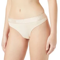 Majtki damskie - HUGO Damskie stringi sportowe z logo Stretch bawełniane stringi z talią z logo, Jasny beżowy270, XS - miniaturka - grafika 1