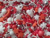 Dodatki do ciast w proszku - Posypka Cukrowa Święta Boże Narodzenie Mix Santa Mikołaj 50G - miniaturka - grafika 1