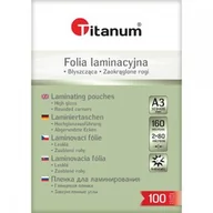 Folie do laminatora - Folia do laminowania A3 100 szt 80 mic Titanum TI128869-21837 - miniaturka - grafika 1