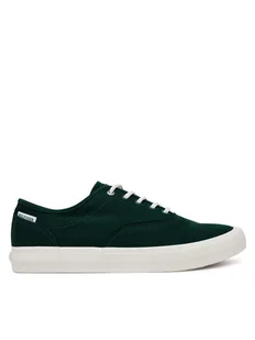 Tommy Hilfiger Tenisówki Th Hi Vulc Low Oxford Twill FM0FM05400 Zielony - Trampki męskie - miniaturka - grafika 1