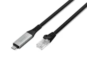 Kable komputerowe i do monitorów - Digitus Kabel USB-C 3.2 Gen1 - RJ45 Ethernet, 1 Gbit/s, 10 m AK-300601-100-S - miniaturka - grafika 1