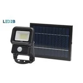 Lampy ogrodowe - Kobi Naświetlacz SOLAR LED NCS 10W barwa ZIMNOBIAŁA LED2B KFLNCS10ZB - miniaturka - grafika 1
