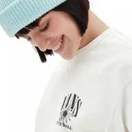 Koszulki sportowe damskie - Damski longsleeve z nadrukiem Vans Grunge Daisy - biały - VANS - miniaturka - grafika 1
