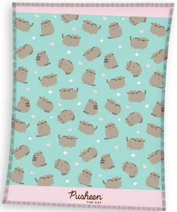 kocyk koc welur puchaty kot kotek miętowy PUSHEEN 150x200 - Koce - miniaturka - grafika 1