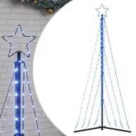 Ozdoby bożonarodzeniowe - vidaXL Lampki choinkowe, 339 niebieskich LED, 187 cm - miniaturka - grafika 1