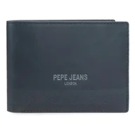 Portfele - Pepe Jeans Głęboki portfel z portmonetką niebieski 12,5 x 9,5 x 1 cm skóra by Joumma Bags, Niebieski, Talla única, Portfel z portfelem - miniaturka - grafika 1