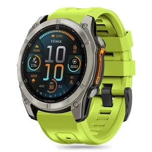 Pasek TECH-PROTECT Silicone do Garmin Fenix 5X/5X Plus/6X/6X Pro/7X/8 (51 mm) Limonkowy - Akcesoria do smartwatchy - miniaturka - grafika 1