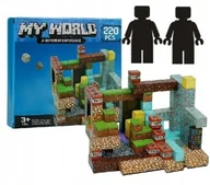 Klocki - KLOCKI MAGNETYCZNE SZEŚCIANY 220 KLOCKÓW W TYM 2 FIGURKI GIGANT KARTONIK - miniaturka - grafika 1