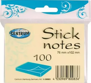 Centrum Karteczki samoprzylepne 76x102mm 100K. 80083 - - Notesy i bloczki - miniaturka - grafika 1