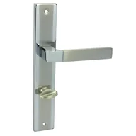 Klamki - Domino Klamka Real szyld WC chrom nikiel - miniaturka - grafika 1