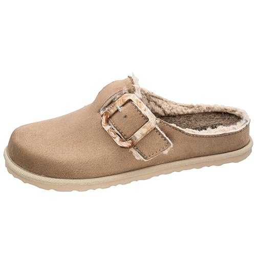 Fischer Katrin kapcie damskie, szarobrązowe (taupe), rozmiar 36 EU, szarobrązowy, 36 EU
