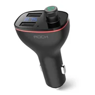 Ładowarki samochodowe - ładowarka samochodowa ROCK + Transmiter Bluetooth + FM B300 do SAMSUNG ZV50 - miniaturka - grafika 1