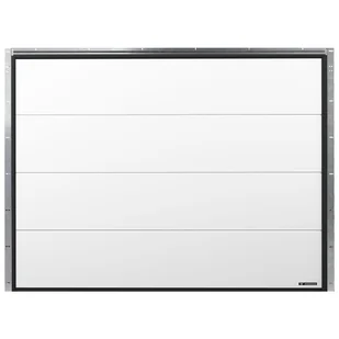 Brama garażowa segmentowa z napędem Nobla Biała Silkl 2500x2250 mm Wiśniowski - Bramy garażowe - miniaturka - grafika 1