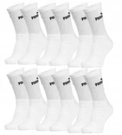 Skarpetki męskie - ﻿Puma skarpety długie 6 par 43/46 białe - miniaturka - grafika 1