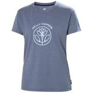 Koszulki i topy damskie - Koszulka sportowa damska Helly Hansen W Skog Recycled Graphic Tee - miniaturka - grafika 1
