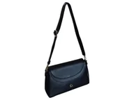 Torebki damskie - Torebka Damska, Miejska Listonoszka Na Ramię Z Eko-Skóry, Czarny - miniaturka - grafika 1