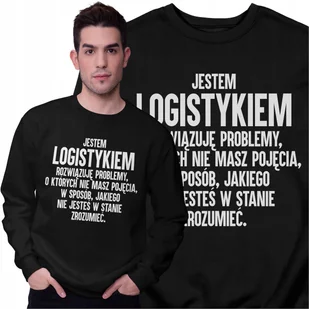 Bluza Dla Logistyka Śmieszny Prezent Rozwiązuję Problemy Bluza Męska - Bluzy męskie - miniaturka - grafika 1