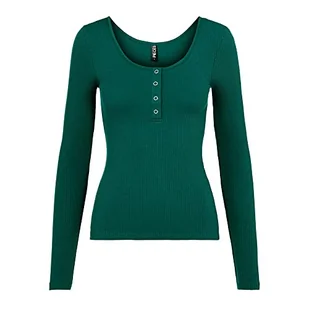 Bestseller A/S PCKITTE LS TOP NOOS BC, Trekking Green, XS - Koszulki i topy damskie - miniaturka - grafika 1