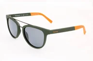 Okulary przeciwsłoneczne - Okulary przeciwsłoneczne Timberland TB9130 97D MATOWE CIEMNOZIELONE 52/19/145 MAN Pomarańczowy 52 mm - miniaturka - grafika 1