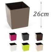 Donice - Blumfeldt Pigmejka z wkładem Juka, mokka połysk, 25x25x26 cm - miniaturka - grafika 1