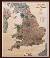 Atlasy i mapy - National Geographic. Anglia i Walia. Mapa ścienna polityczna. Executive, 1:868 420 - miniaturka - grafika 1