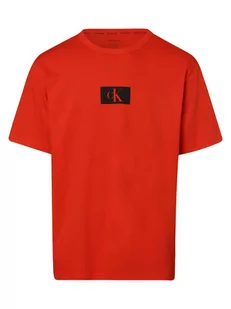 Calvin Klein - Męska koszulka od piżamy, czerwony - Piżamy męskie - miniaturka - grafika 1