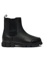 Buty dla dziewczynek - Clarks Kozaki Evyn Chelsea K. 26180291 Czarny - miniaturka - grafika 1