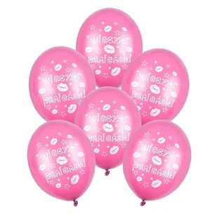 Balony nadruk różowe Wieczór Panieński - 6 sztuk - Wieczór panieński i kawalerski - miniaturka - grafika 1