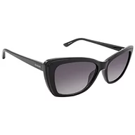 Okulary przeciwsłoneczne - Guess Damskie okulary przeciwsłoneczne Gu774, czarny matowy, UK 44 - miniaturka - grafika 1
