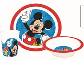 Miski i półmiski - Invictus1928, Zestaw lunchowy Mickey talerz 21 cm/ miska 14 cm/ kubek 250 ml - miniaturka - grafika 1