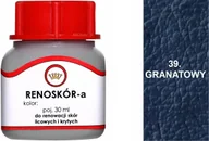 Środki do obuwia i ubrań - G10-01 GRANATOWY RENOSKÓR FARBA DO BUTÓW WILBRA DO SKÓRY LICOWEJ LAKIER 30 - miniaturka - grafika 1