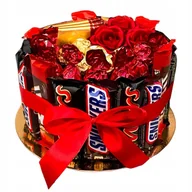 Zestawy upominkowe - Tort z batoników Mars Prezent na Urodziny Rocznica Walentynki Dla Mamy Taty - miniaturka - grafika 1