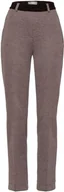 Spodnie damskie - Raphaela by Brax Damskie spodnie Lillyth Thermo Doppio Mainimal Jersey, szarobrązowy/szary, 29W / 32L - miniaturka - grafika 1