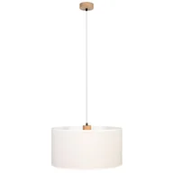 Lampy sufitowe - Britop LAMPA wisząca BOHO 16910174 abażurowa OPRAWA skandynawski ZWIS okrągły beżowy - miniaturka - grafika 1