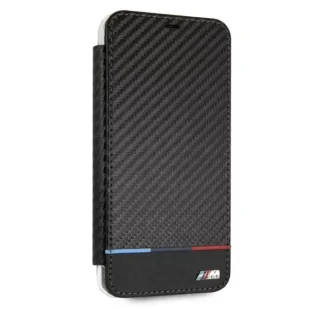 Etui ochronne na telefon BMW BMTRBKI65PUCARTCBK do Apple iPhone Xs Max book czarny/black Carbon Tricolor Stripe - Etui i futerały do telefonów - miniaturka - grafika 4