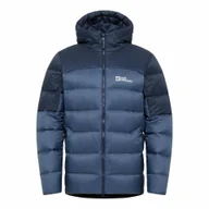 Kurtki męskie - Męska kurtka puchowa Jack Wolfskin NEBELHORN DOWN HOODY M nature blue - M - miniaturka - grafika 1