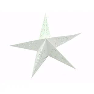 Gwiazda świąteczna papierowa 30 cm biała - Ozdoby bożonarodzeniowe - miniaturka - grafika 1