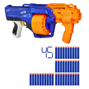 Zestaw Nerf N-Strike Elite SurgeFire E0011 + 30 strzałek - Zabawki militarne - miniaturka - grafika 1