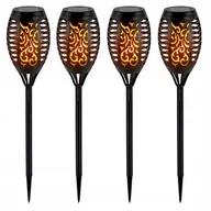 Lampy ogrodowe - Lampa solarna, SUPERLED, pochodnia, 4 sztuki - miniaturka - grafika 1