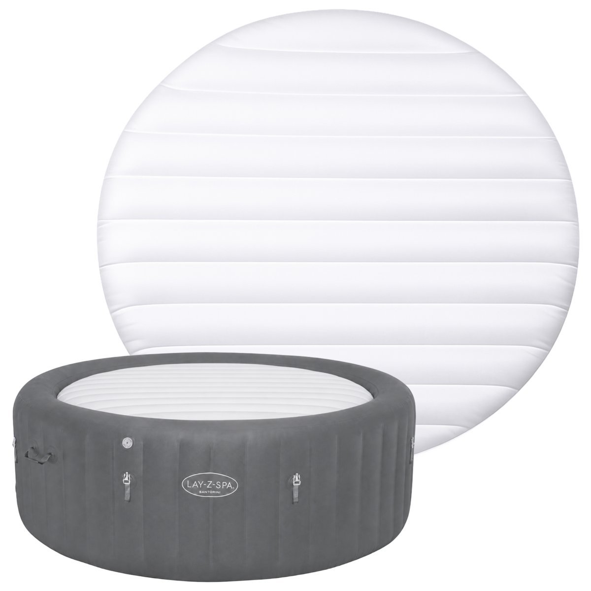 Nakrywa cieplna dmuchana pokrywa jacuzi Lay-Z-Spa Santorini HydroJet Pro