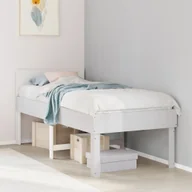 Łóżka - Rama łóżka bez materaca, biała, 90x200 cm, lite drewno sosnowe Lumarko! - miniaturka - grafika 1