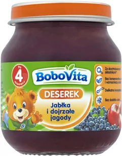 Bobovita Owoce Jabłka i jagody po 4 miesiącu 125g - Desery dla dzieci - miniaturka - grafika 3