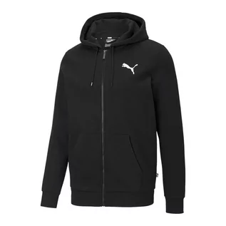 Bluzy męskie - Puma, Bluza męska, ESS Small Logo FZ, czarna (58670251), rozmiar S - grafika 1