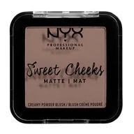 Róże do policzków - NYX Professional Makeup Sweet Cheeks Creamy Powder Blush Matte So Taupe - miniaturka - grafika 1