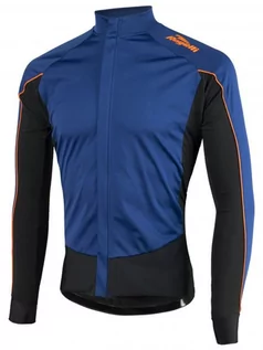 Kurtki męskie - Męska Kurtka Rowerowa Rogelli Ls W2 | Blue/Orange - Rozmiar S - grafika 1