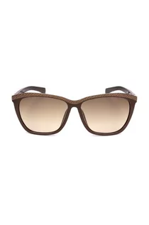 Okulary przeciwsłoneczne - Calvin Klein okulary przeciwsłoneczne damskie kolor brązowy - grafika 1
