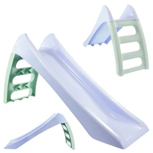 Mochtoys Mała Zjeżdżalnia Ogrodowa Ślizg 116cm Dla Dzieci Na Ogród Niebieska - Place zabaw - miniaturka - grafika 1