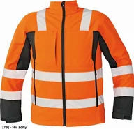 Odzież robocza - CERVA MALTON - softshellowa kurtka zimowa, odblaskowe taśmy, rozm. S-3XL, - HV pomarańczowy M - miniaturka - grafika 1